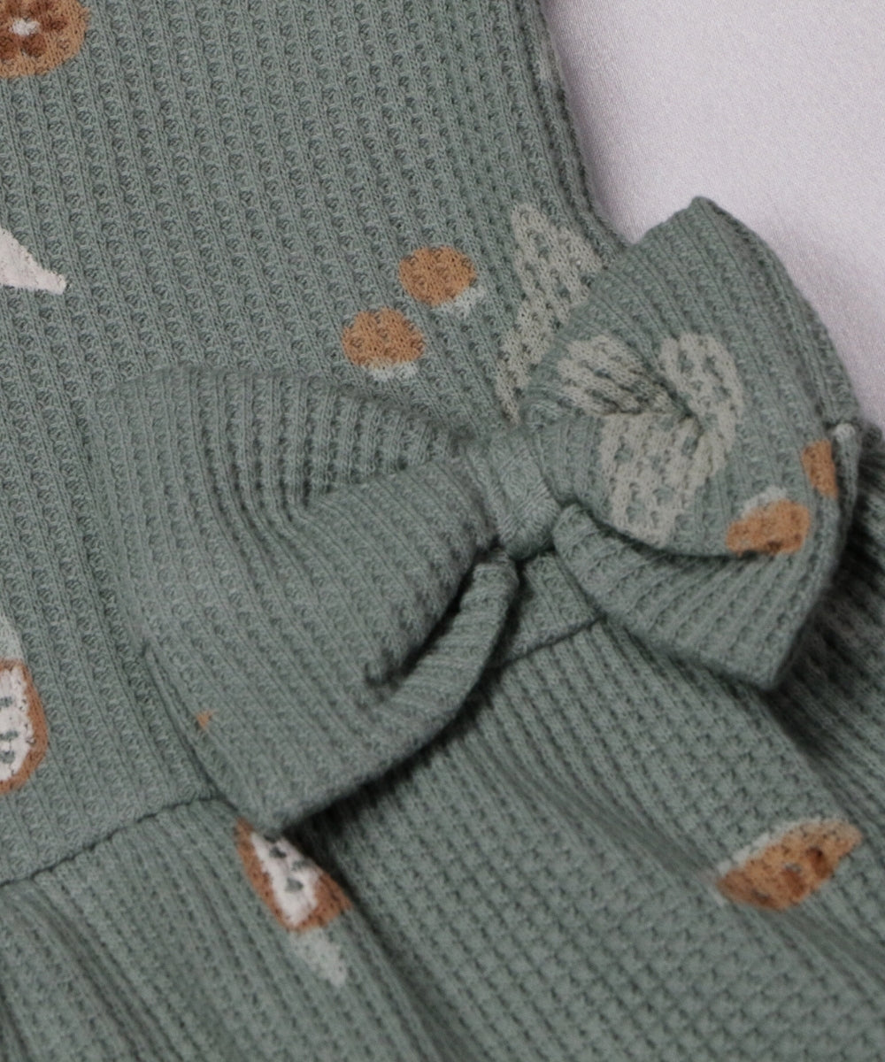 Cotton Orange Print Sleeveless Baby Frock – Twinning Outfit Available