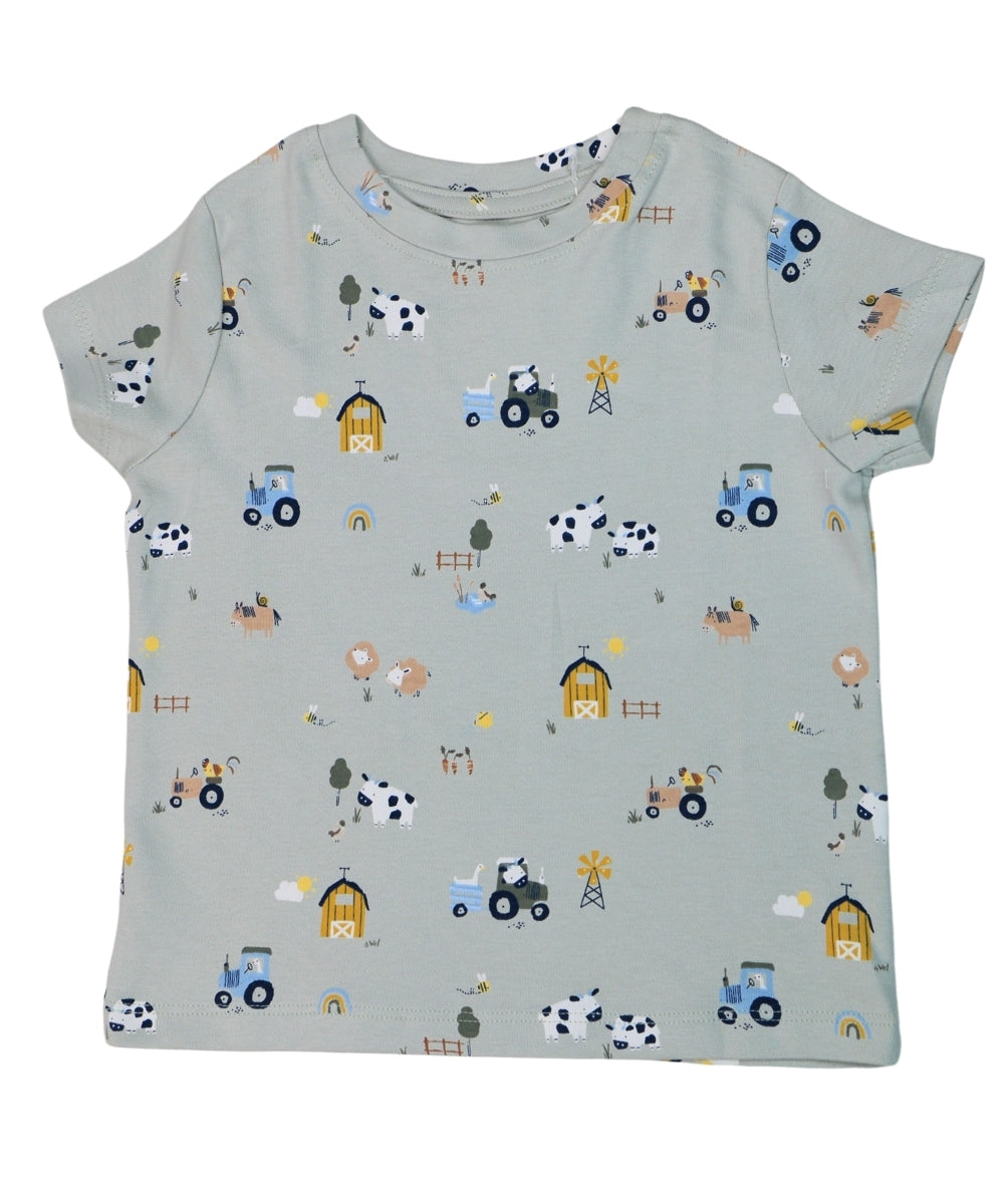 Moo-tastic Cow Print Co-ord Set – Farm Theme T-Shirt & Shorts Outfit for Kids