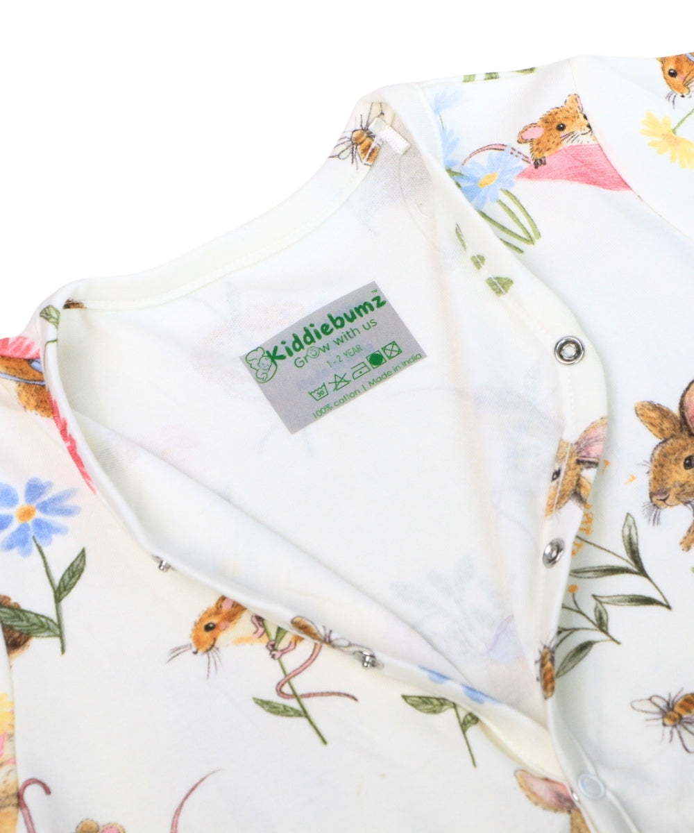 Tiny Explorer Look – Stuart Little Themed Baby Unisex Co-ord Set – Half Sleeve Shirt & Shorts in 100% Cotton