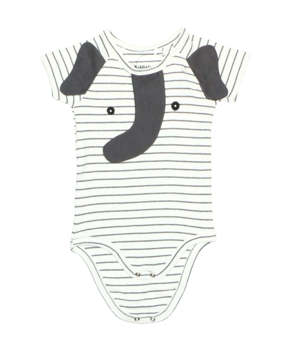 3D Elephant Design Baby Onesie – Soft Cotton Bodysuit with Ears and Trunk Details
