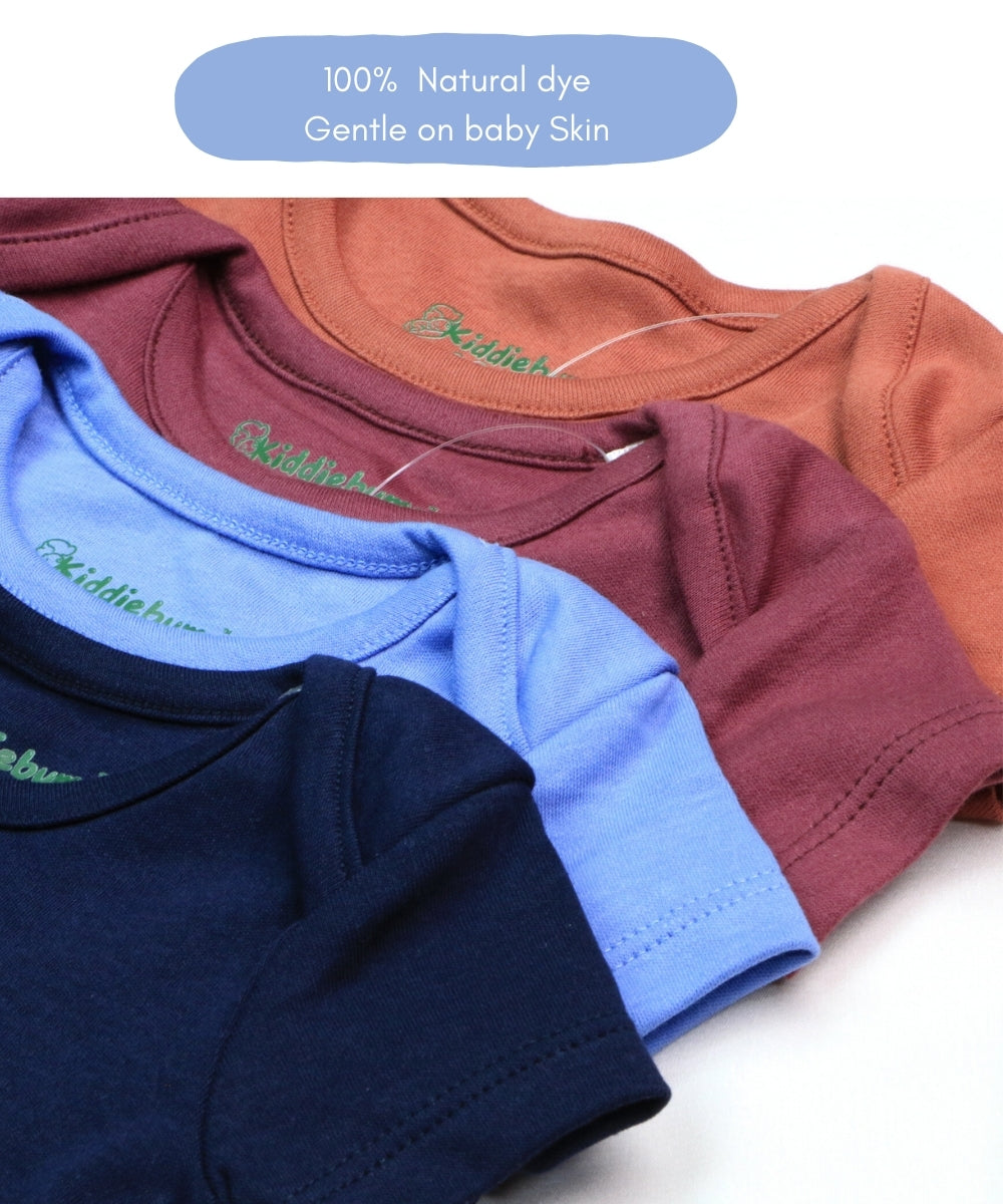 Everyday Essentials – Set of 4 Solid Color Baby Onesies (2 Variants)
