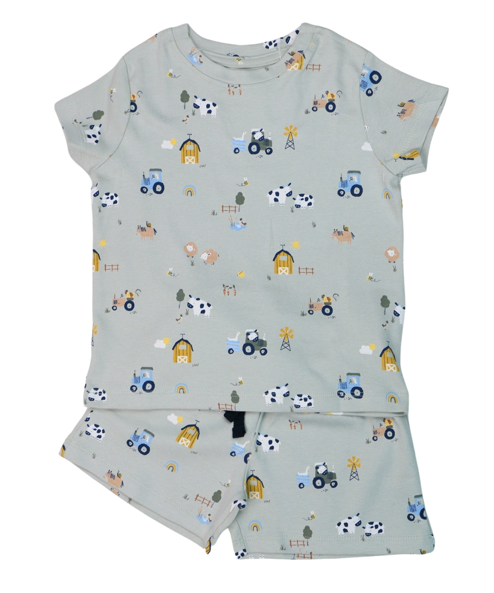 Moo-tastic Cow Print Co-ord Set – Farm Theme T-Shirt & Shorts Outfit for Kids