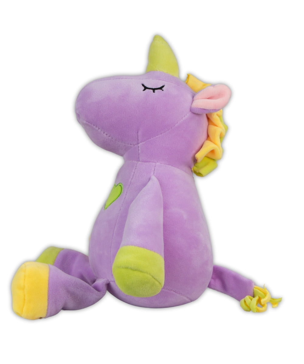 Stuffed Unicorn Plush Toy – Soft Cuddly Fantasy Animal Toy for Kids – Available in Blue, Purple & Pink Variants