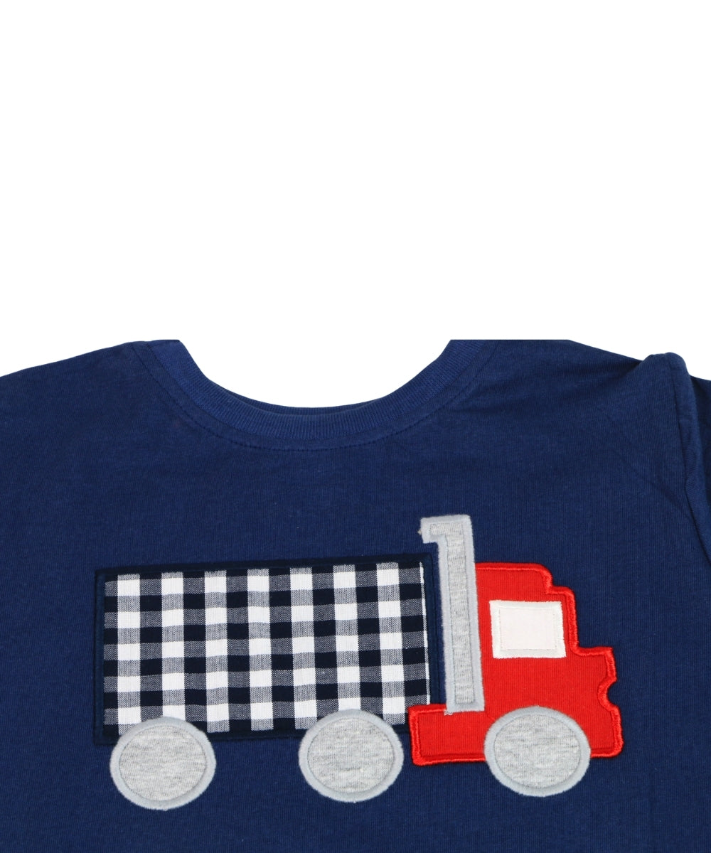 Bus Print Full Sleeve T-Shirt & Black Checkered Pants Set – Stylish Unisex Outfit