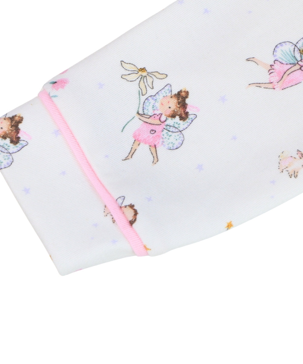 Fairy Tale Dreams Girls’ Co-ord Set – Open Collar Shirt and Pyjamas - 100% Cotton