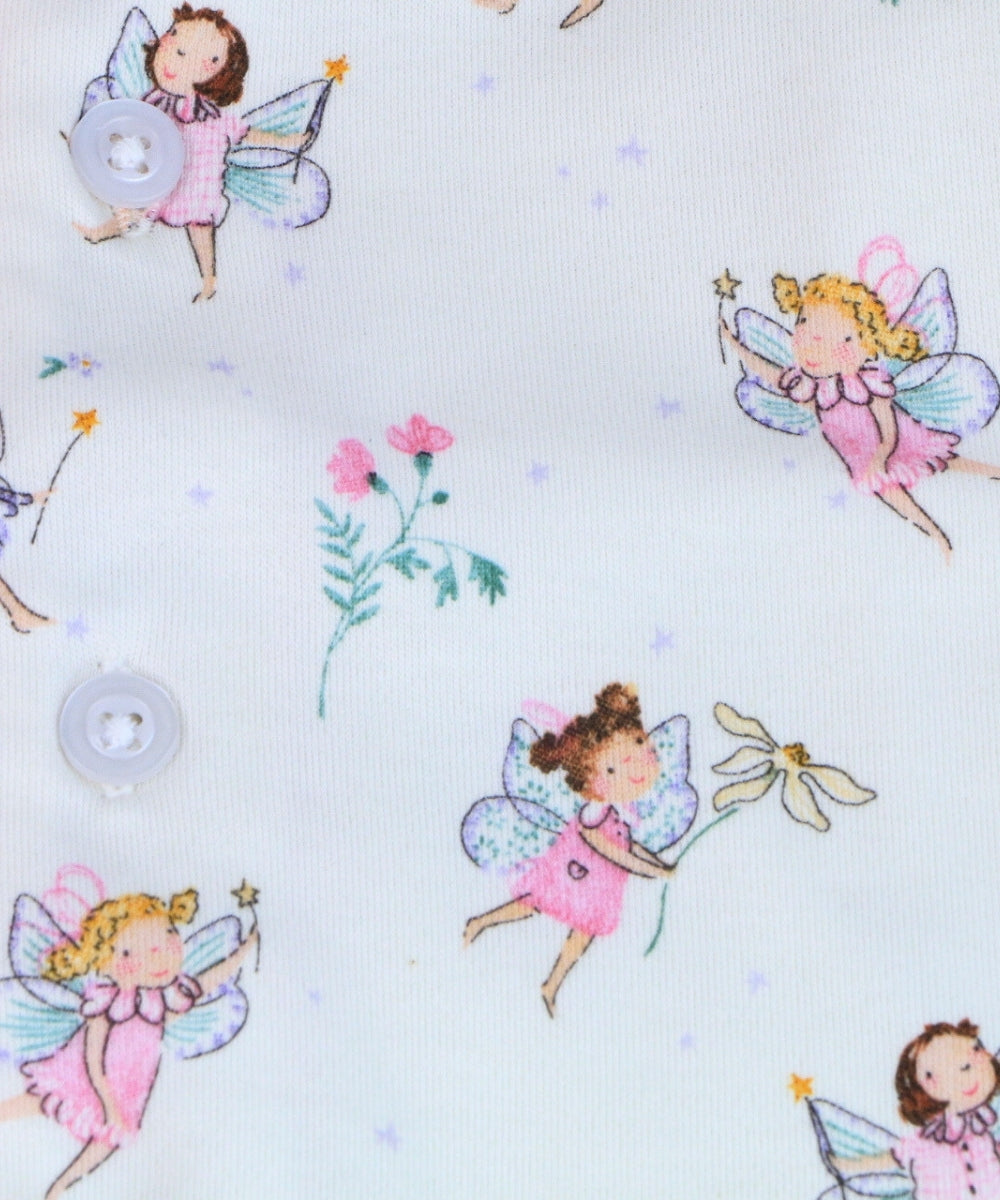 Fairy Tale Dreams Girls’ Co-ord Set – Open Collar Shirt and Pyjamas - 100% Cotton