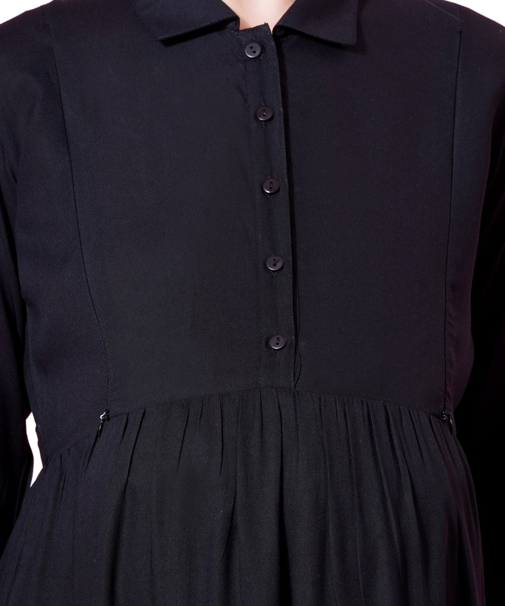 Mamabumps Stunning Black Maternity Dress - Nursing Friendly