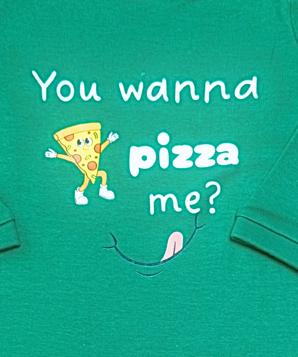 Wanna Piece of Me? – Green Full Sleeve & Full Leg Baby Jumpsuit – 100% Cotton Funny Onesie