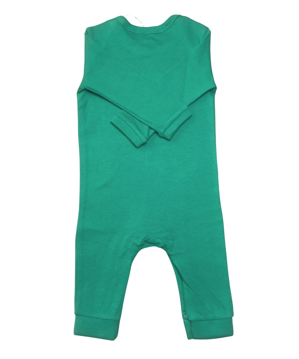 Wanna Piece of Me? – Green Full Sleeve & Full Leg Baby Jumpsuit – 100% Cotton Funny Onesie