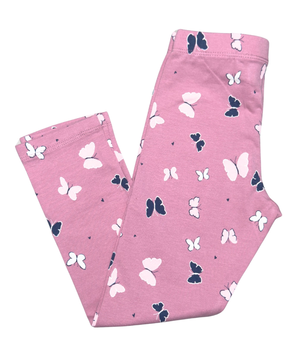 Cotton Peplum Top & Co-ord Pants Set for Girls – Butterfly Print – Half Sleeve Comfy Outfit