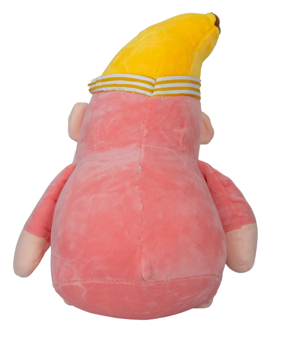 Monkey Plush Toy with Banana Hat – Adorably Dressed Soft Plush for Fun and Cuddles