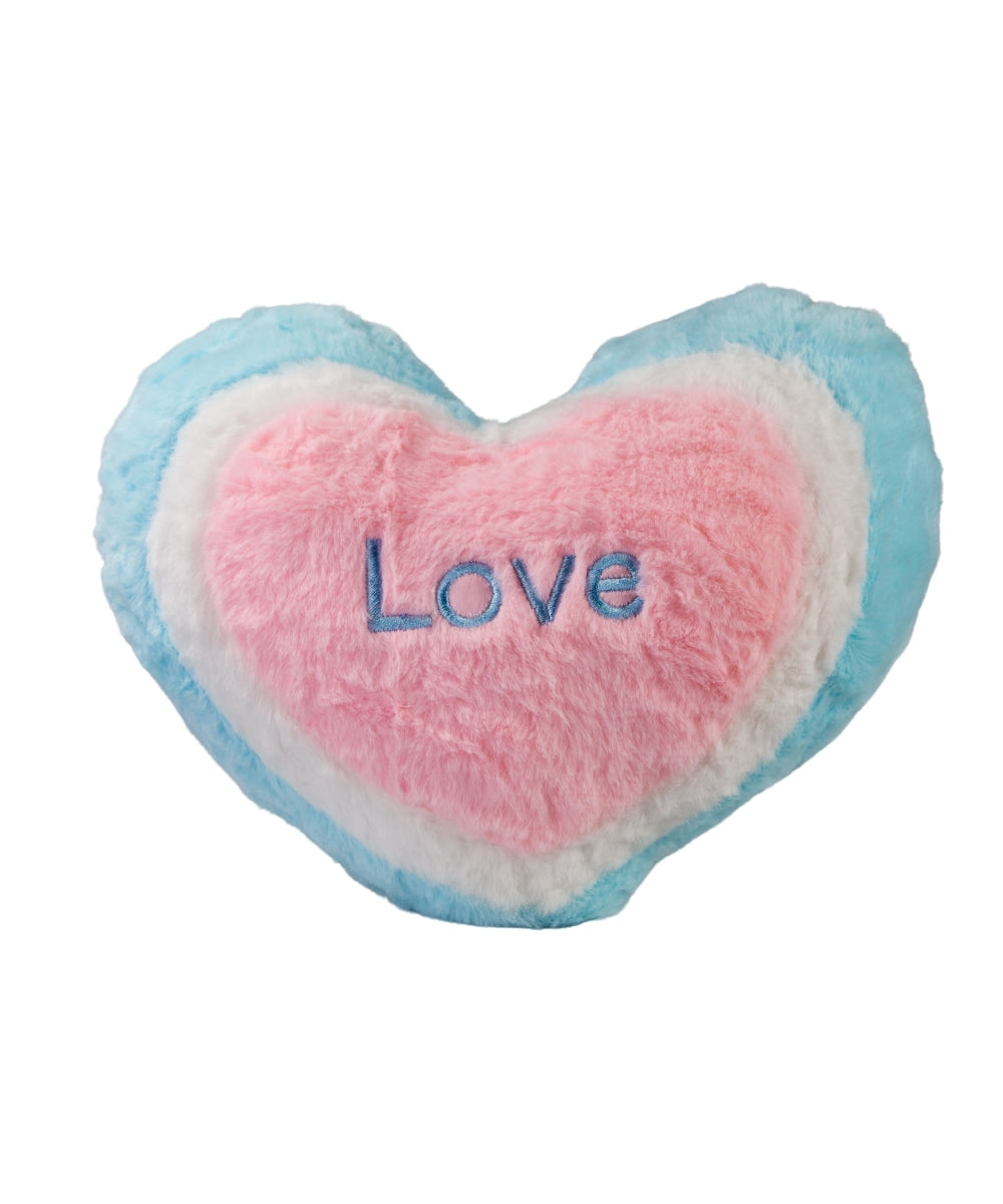 Multicolor Heart Plush Toy – Soft and Huggable Valentine-Themed Plush in Two Variants
