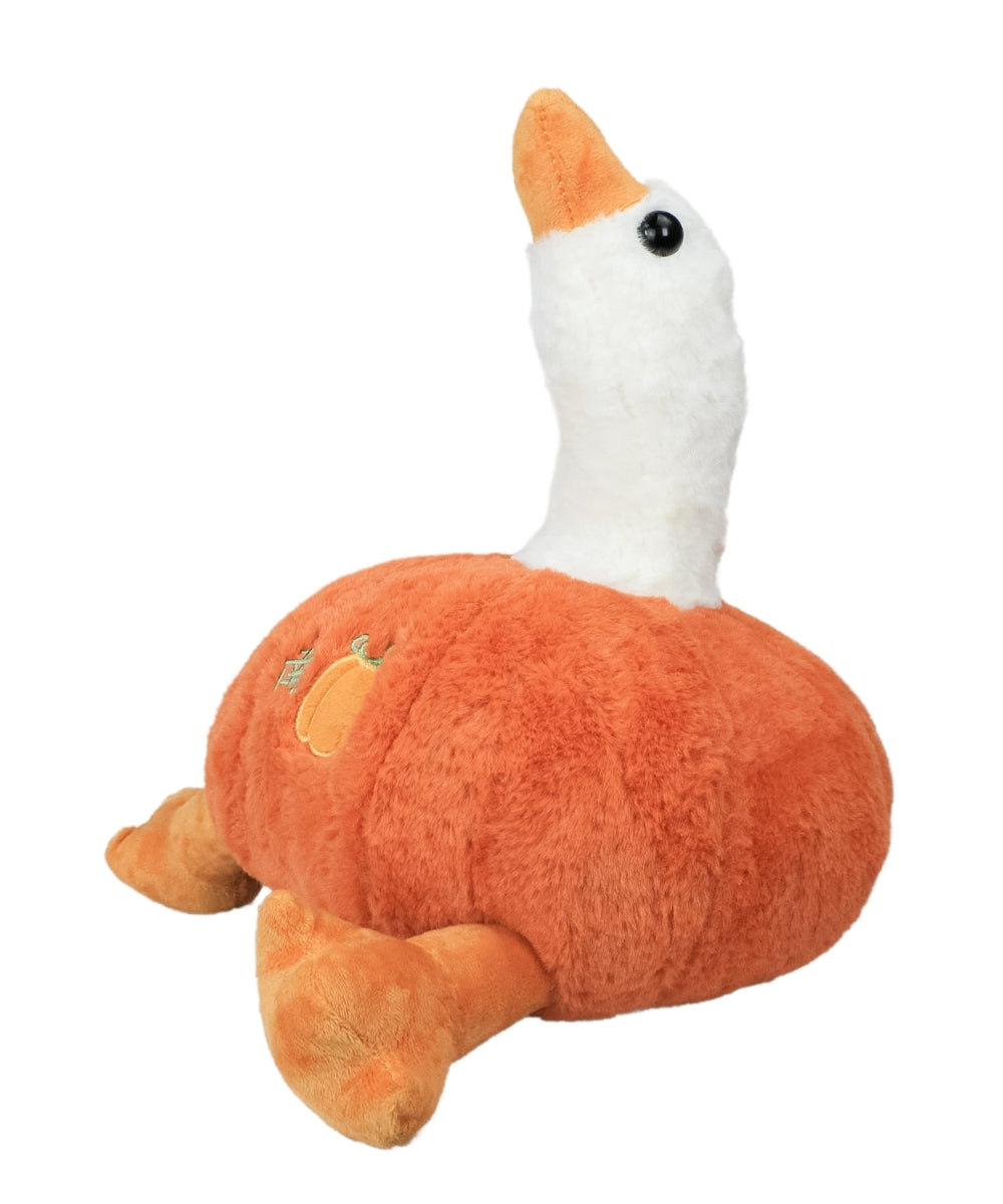 Pumpkin Duck Plush Toy – Soft and Adorable Stuffed Animal with Orange Pumpkin Body and Beak – Cute Collectible Plush