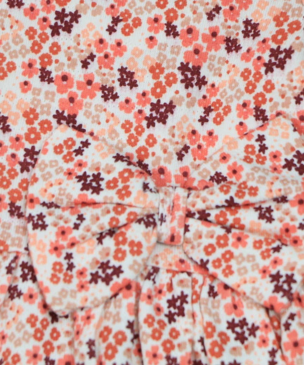 Bloomy Whimsy – White Sleeveless Frock with Multicolor Floral Print – 100% Cotton Baby Girl Dress