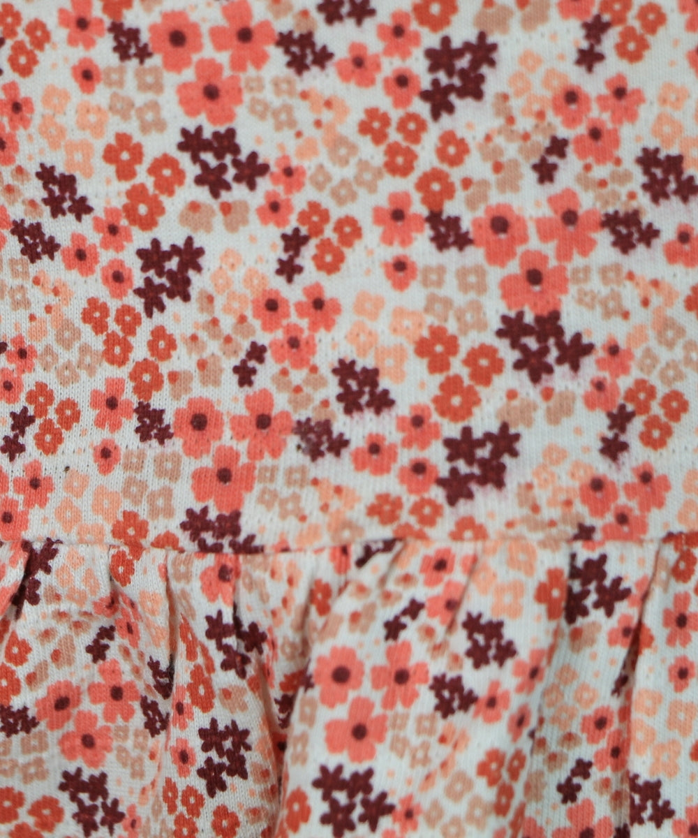 Bloomy Whimsy – White Sleeveless Frock with Multicolor Floral Print – 100% Cotton Baby Girl Dress