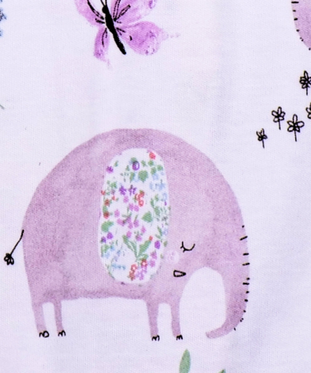 Wildly Cute – Frill Sleeve Baby Girl Romper with Pink Animal Print – 100% Cotton Onesie