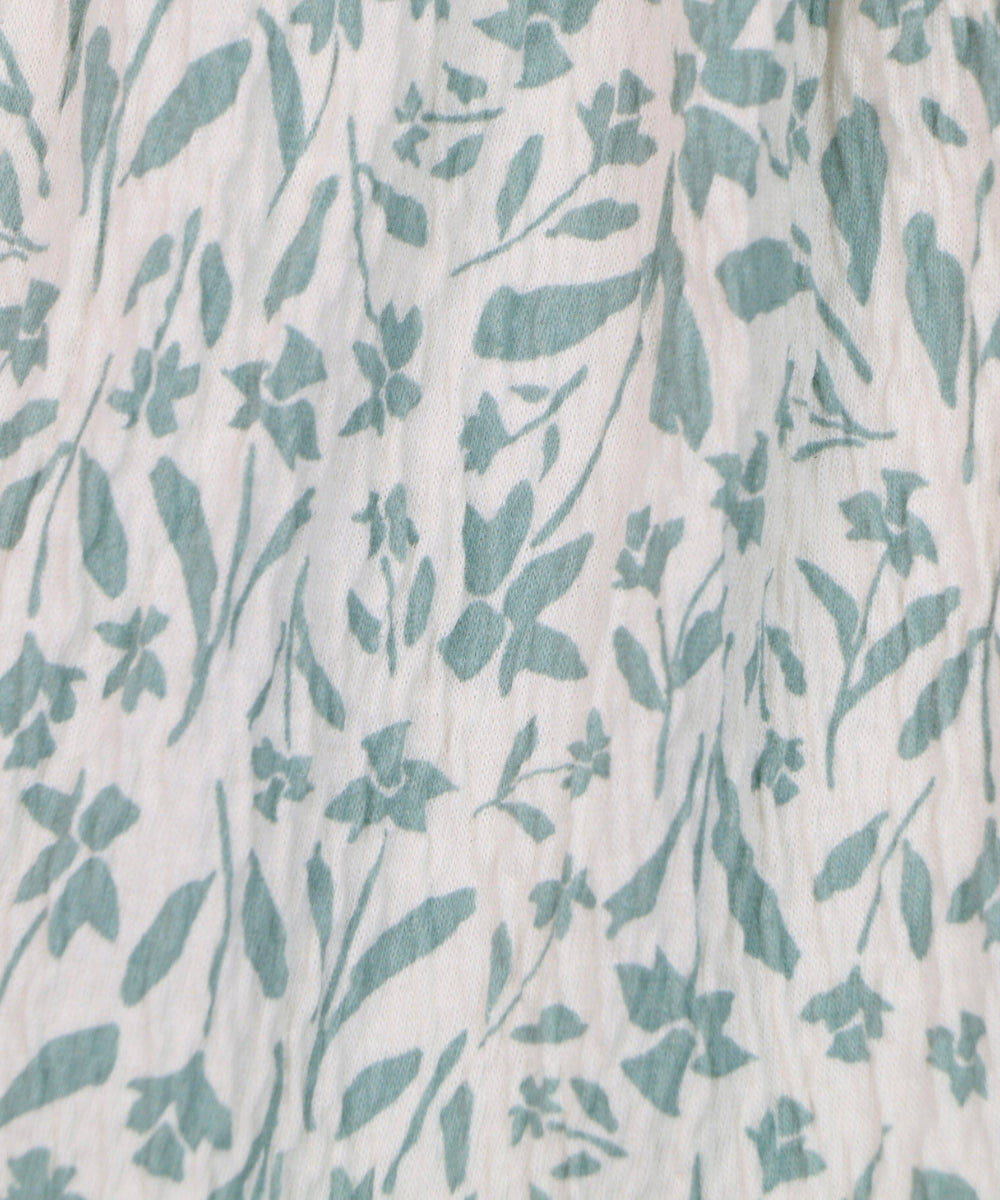 Petal Grace – Off-White Frock with Grey Floral Print – 100% Cotton Crepe Baby Girl Dress