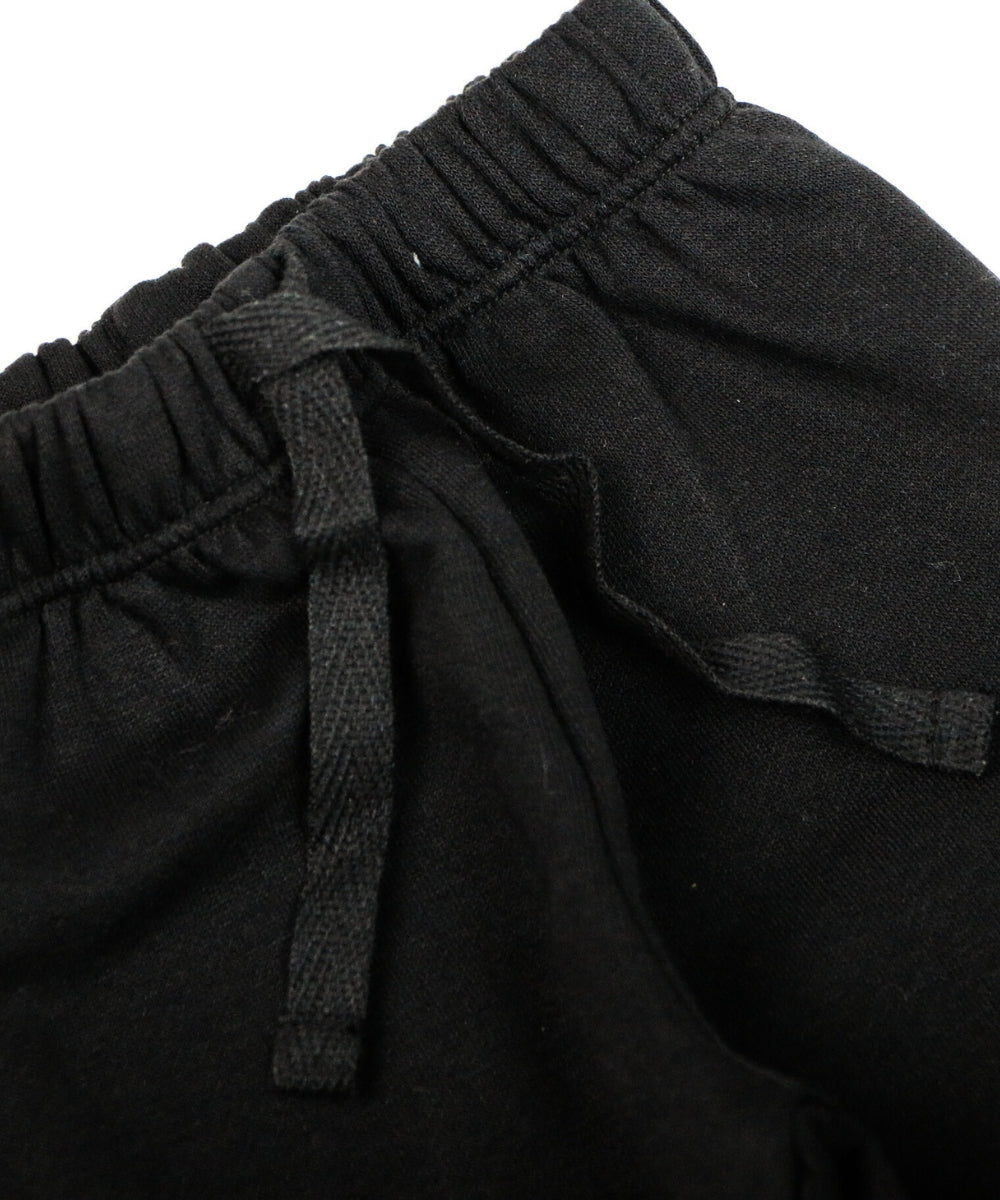 Solid Black Cotton Track Pants for Toddlers and Kids - Soft & Stretchy Daily Wear (3M–5Y)